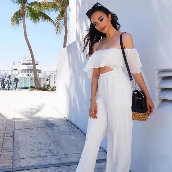 Low Rider Pant Set Ivory - Picture 3 of 5